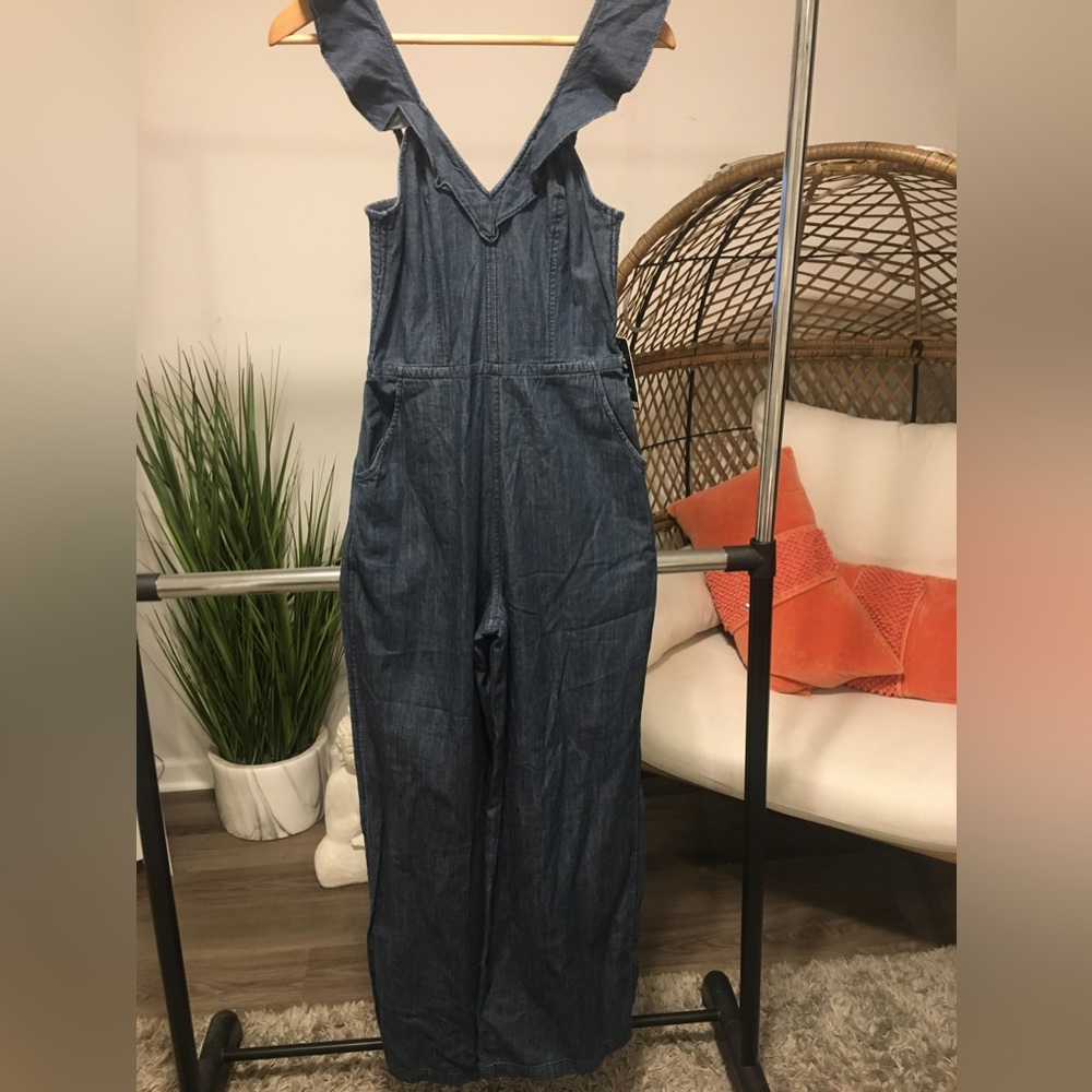 Denim express jumpsuit